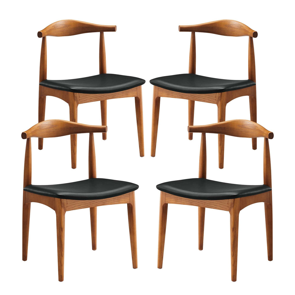 Tracy Wood Dining Chairs Set of 4 by Modway