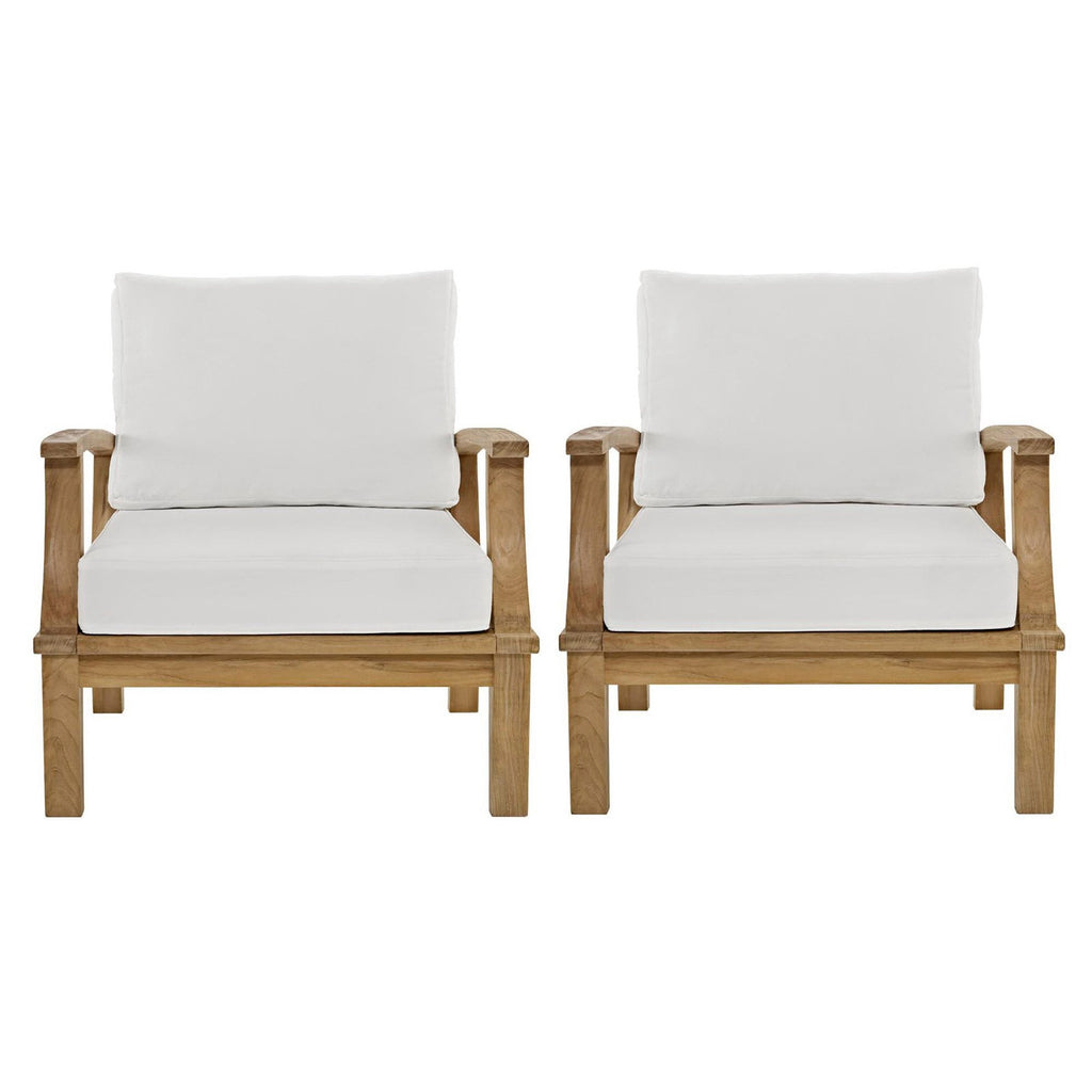 Marina 2 Piece Outdoor Patio Teak Set by Modway
