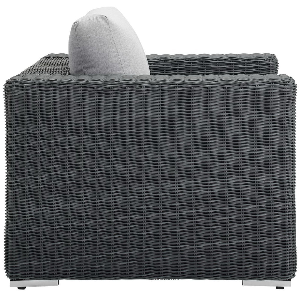 Summon Outdoor Patio Fabric Sunbrella Armchair by Modway