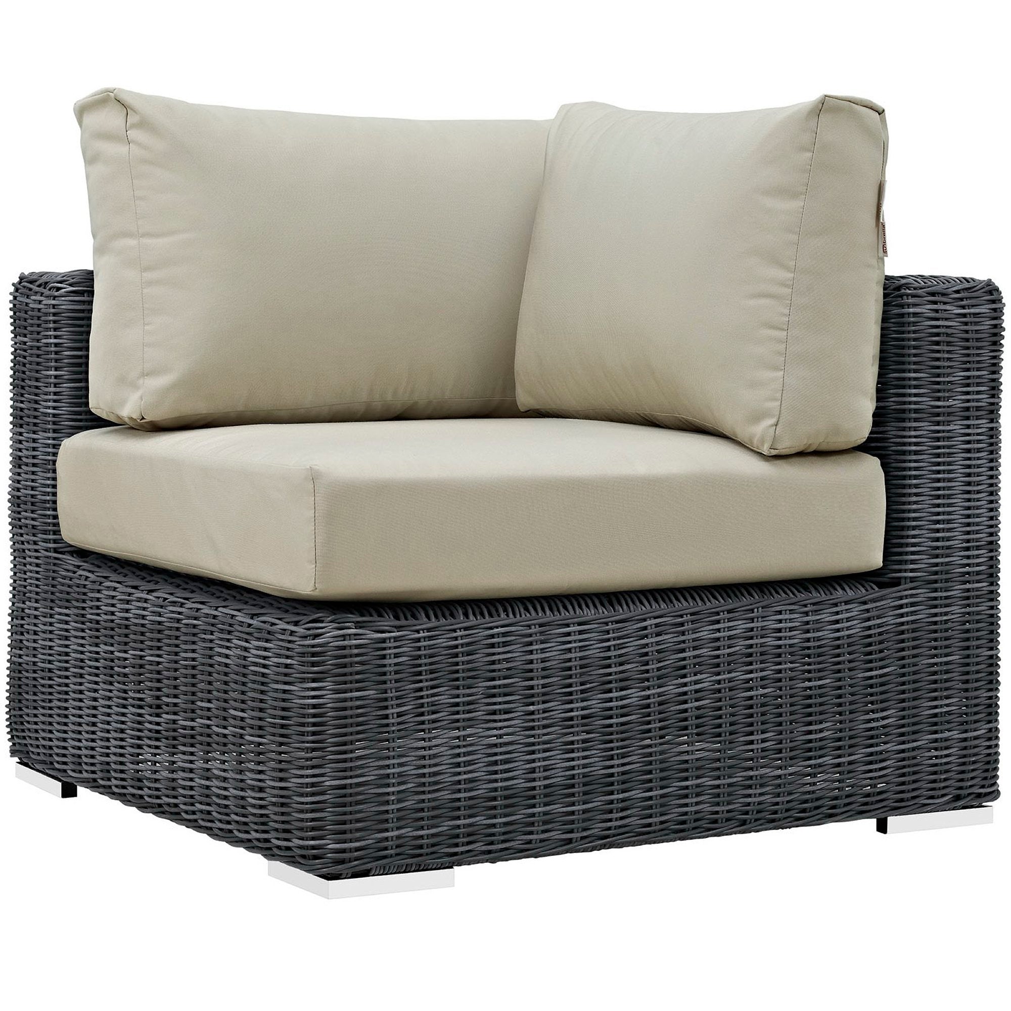 Summon Outdoor Patio Sunbrella Corner Sofa by Modway