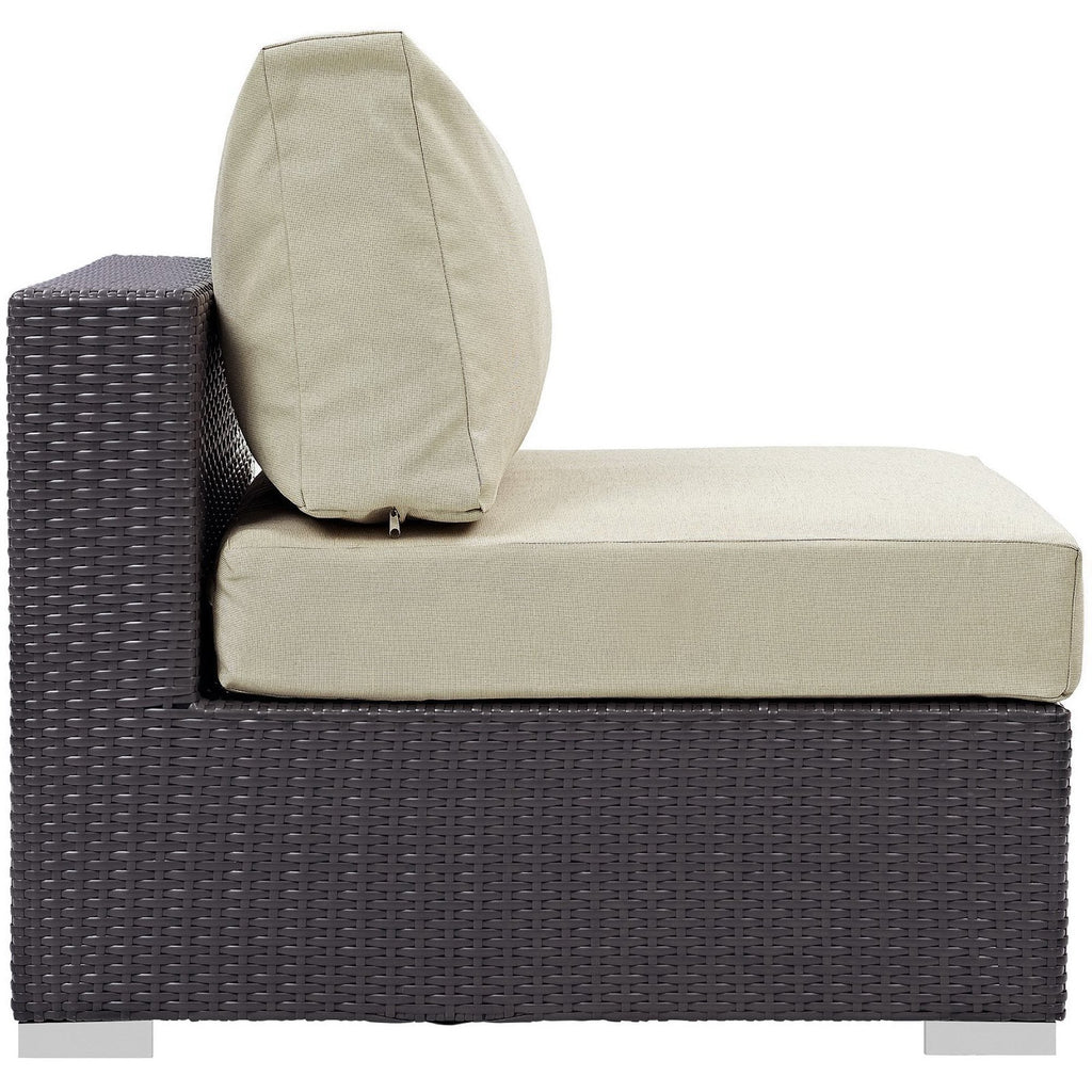 Convene Outdoor Patio Armless Chair by Modway