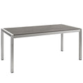 Shore Outdoor Patio Aluminum Dining Table by Modway