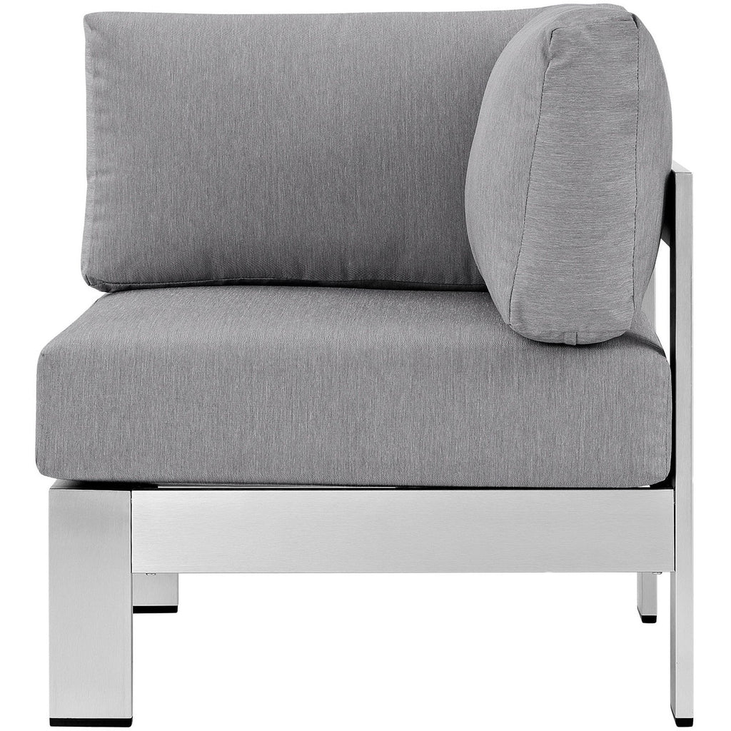 Shore Outdoor Patio Aluminum Corner Sofa by Modway