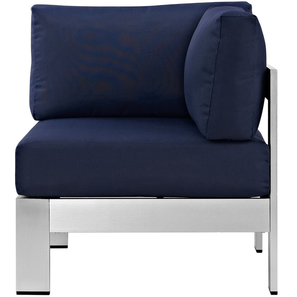 Shore Outdoor Patio Aluminum Corner Sofa by Modway