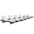 Convene Outdoor Patio Chaise Set of 6 by Modway