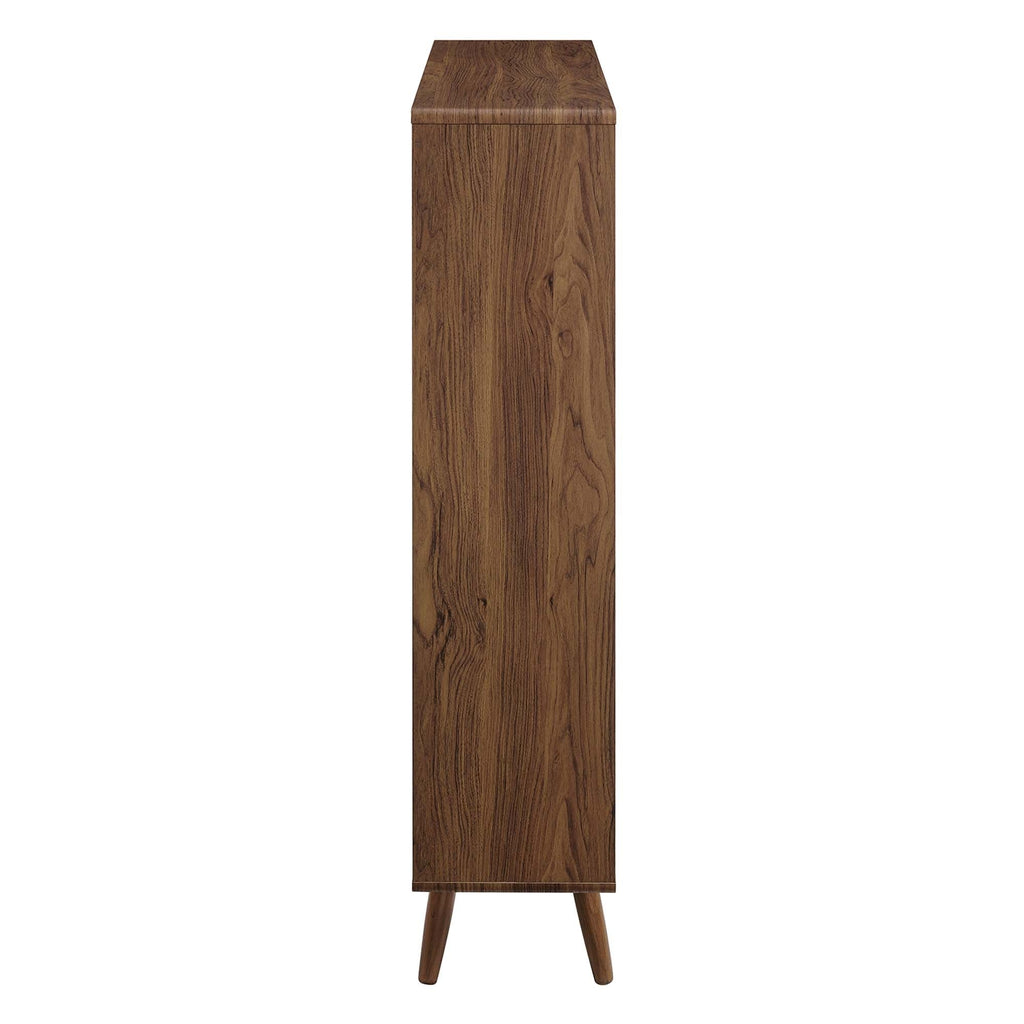 Transmit 7 Shelf Wood Grain Bookcase by Modway