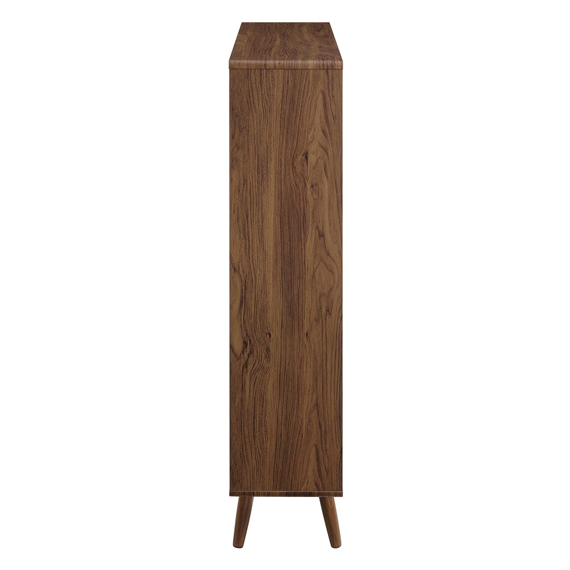 Transmit 7 Shelf Wood Grain Bookcase by Modway