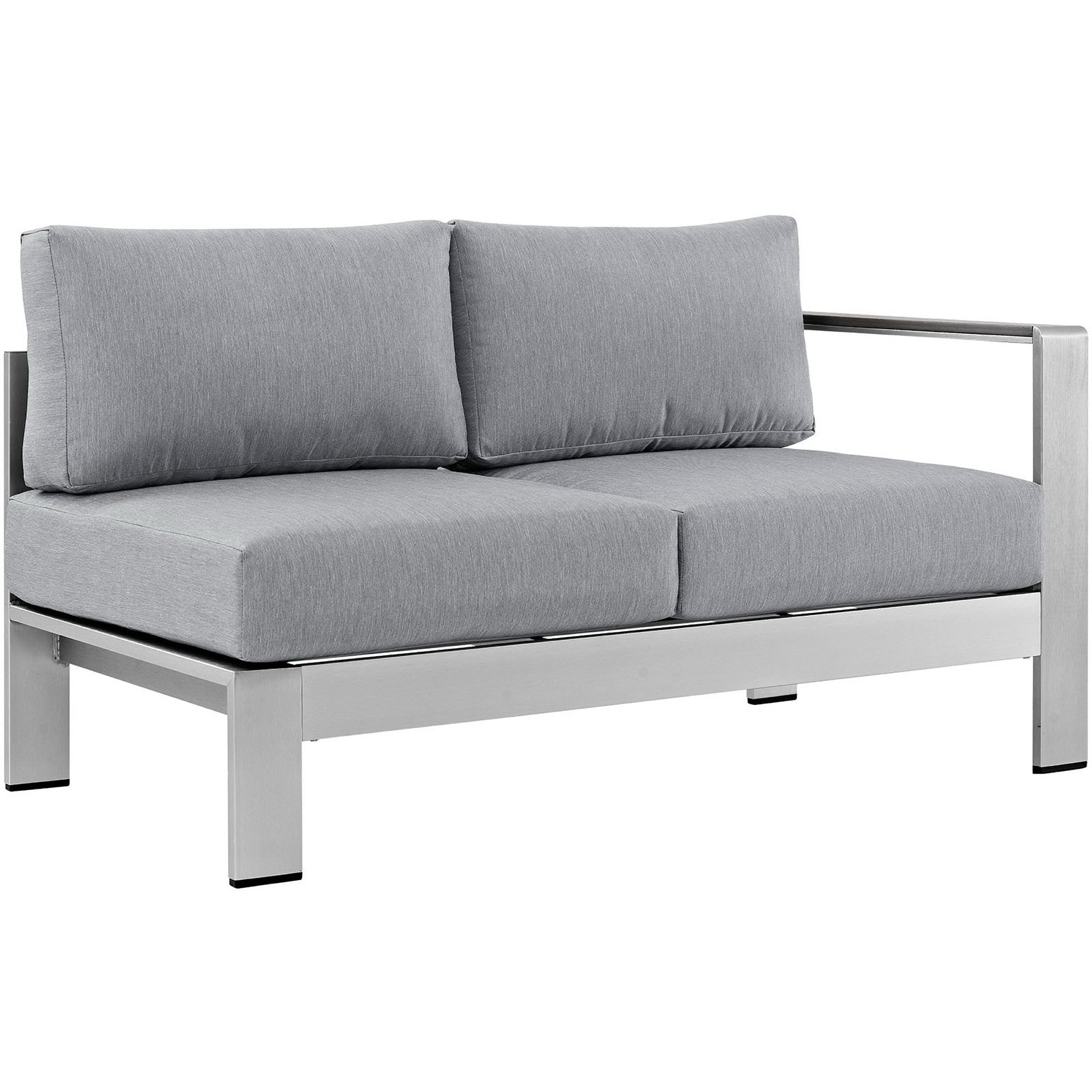 Shore 7-Piece Outdoor Patio Aluminum Sectional Sofa Set by Modway
