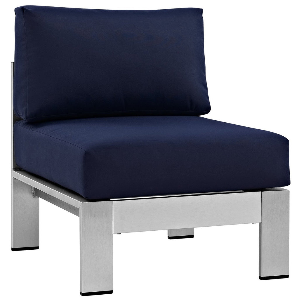 Shore 7-Piece Outdoor Patio Aluminum Sectional Sofa Set by Modway