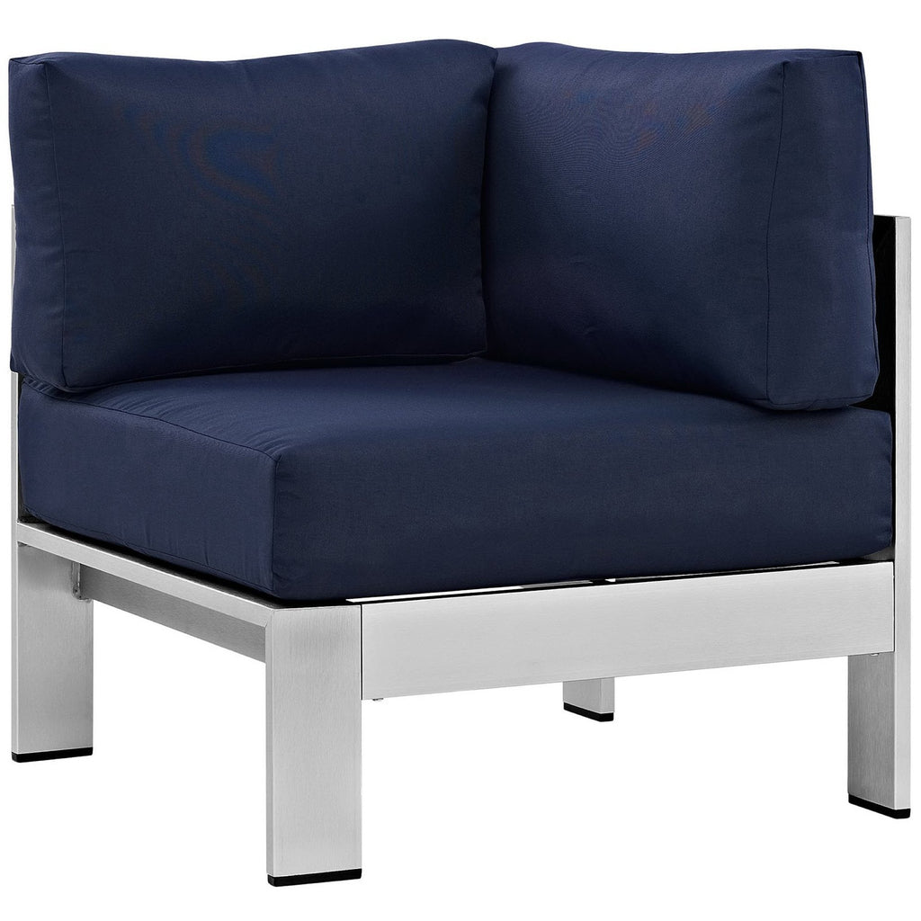 Shore 7-Piece Outdoor Patio Aluminum Sectional Sofa Set by Modway
