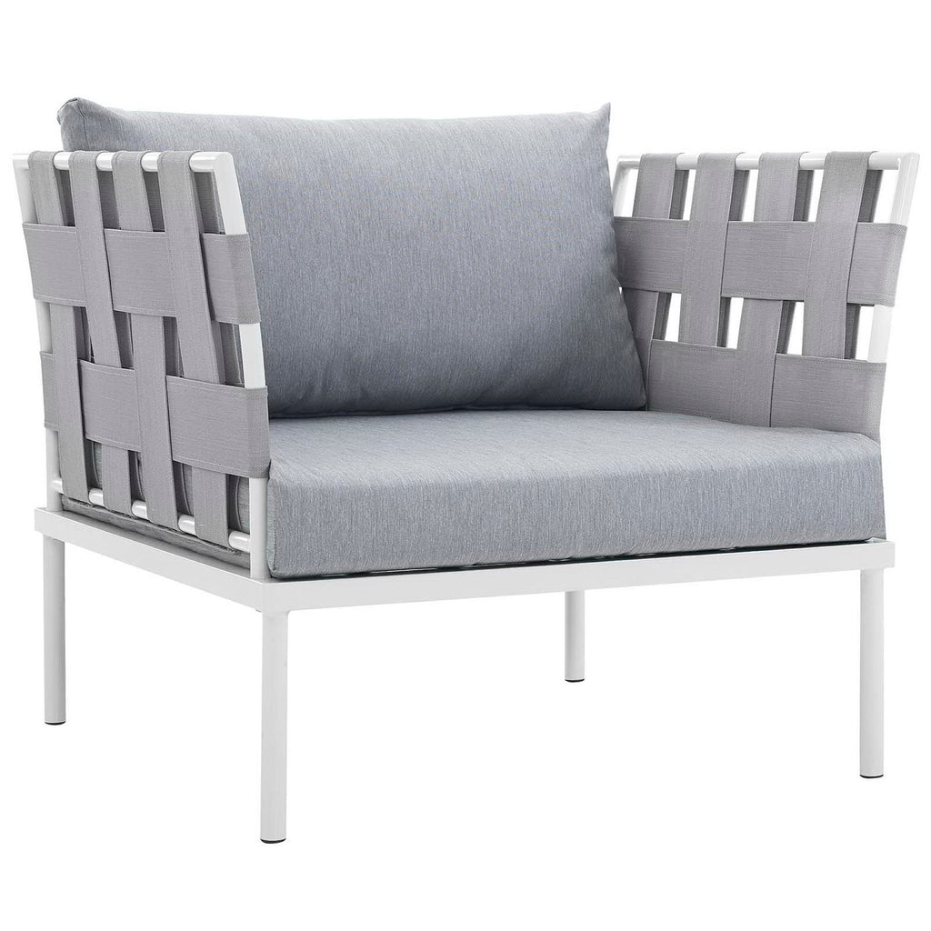 Harmony 3-Piece Outdoor Patio Aluminum Sectional Sofa Set by Modway