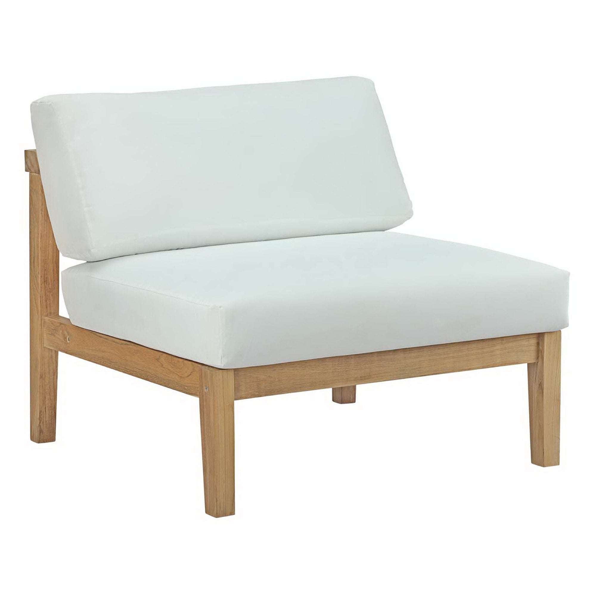 Bayport Outdoor Patio Teak Armless Chair by Modway