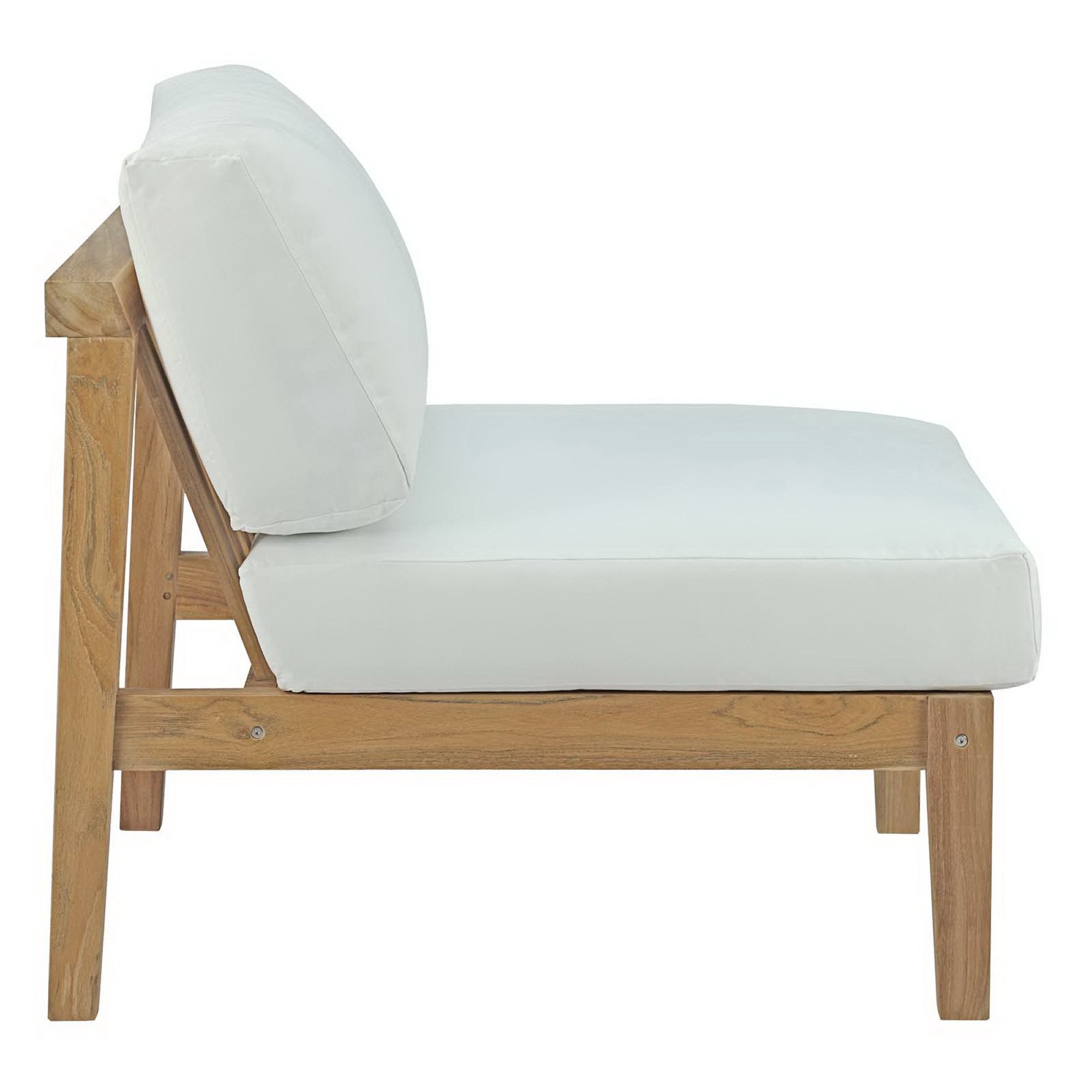 Bayport Outdoor Patio Teak Armless Chair by Modway