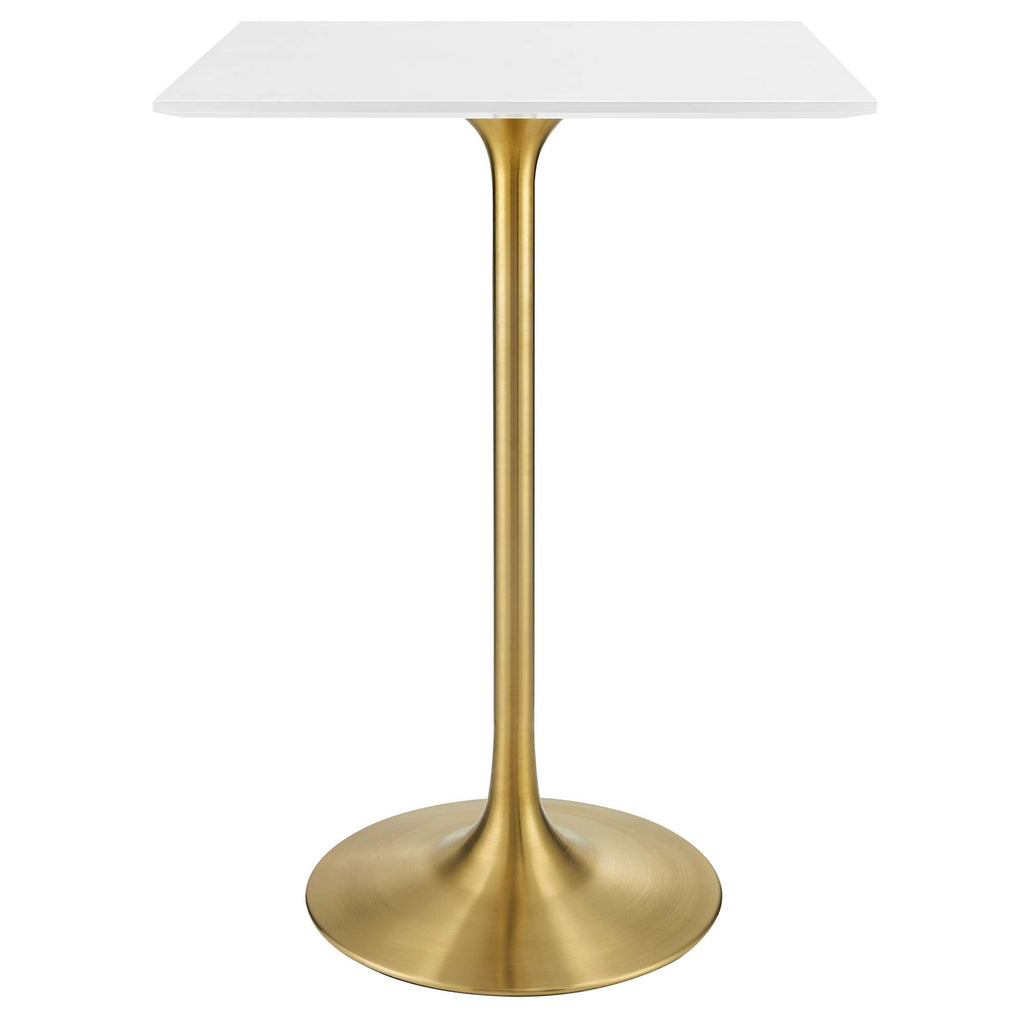 Lippa 28" Square Wood Bar Table by Modway