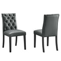 Duchess Vinyl Dining Chair Set of 2 by Modway