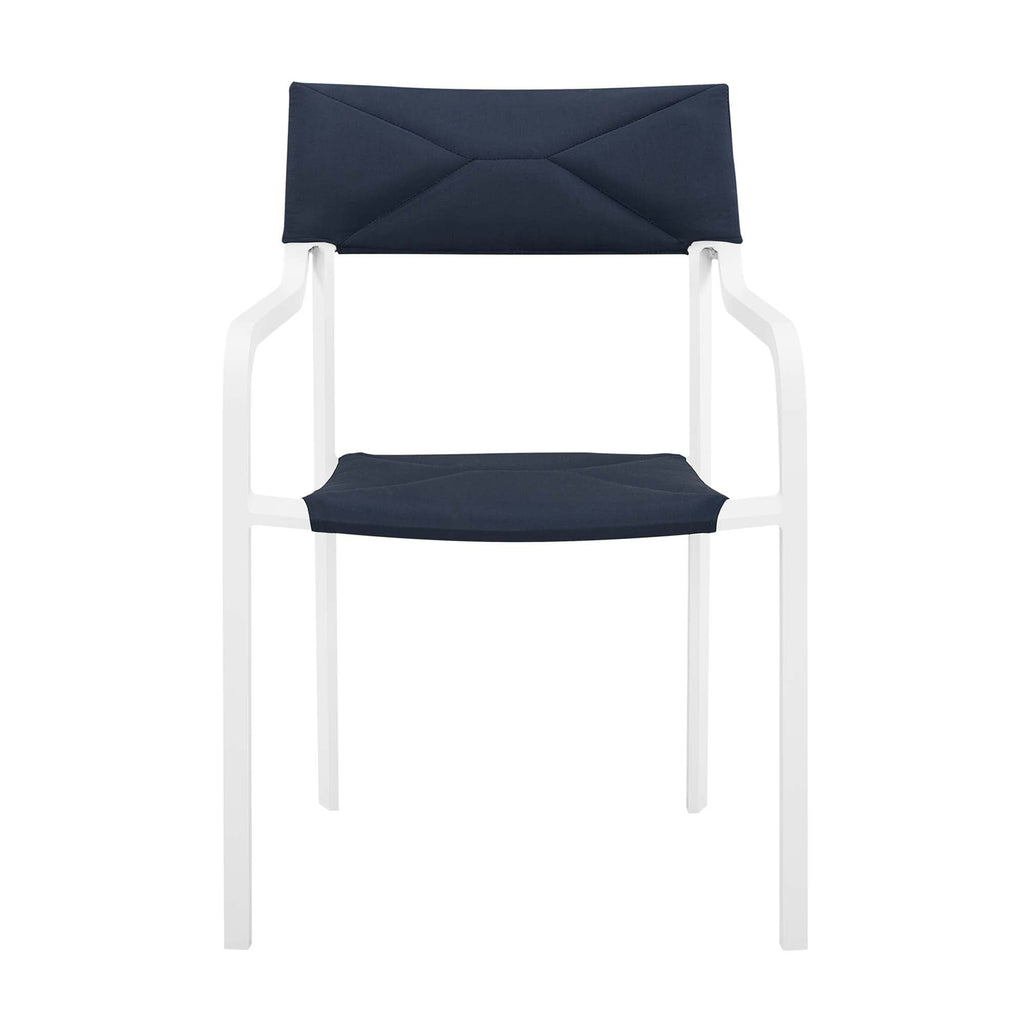 Raleigh Stackable Outdoor Patio Aluminum Dining Armchair by Modway