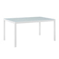 Raleigh 59" Outdoor Patio Aluminum Dining Table by Modway