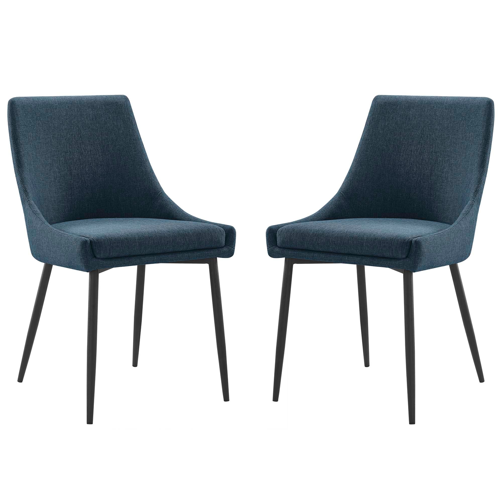 Viscount Upholstered Fabric Dining Chairs - Set of 2 by Modway