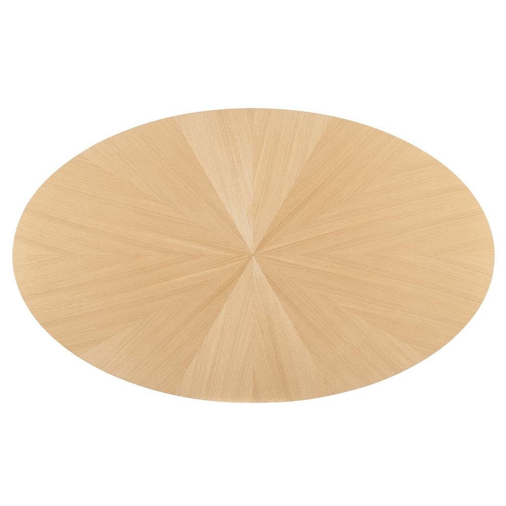 Crossroads 71" Oval Wood Dining Table by Modway