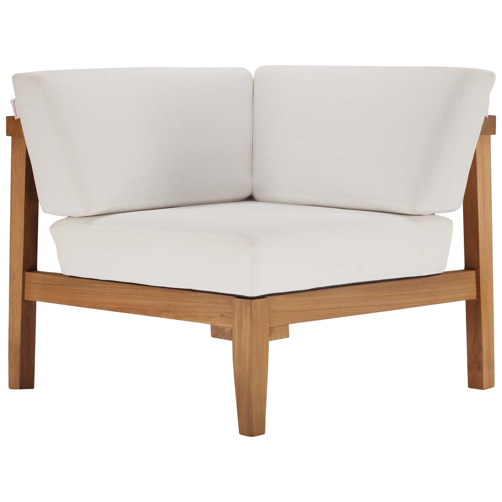 Bayport Outdoor Patio Teak Wood Corner Chair by Modway