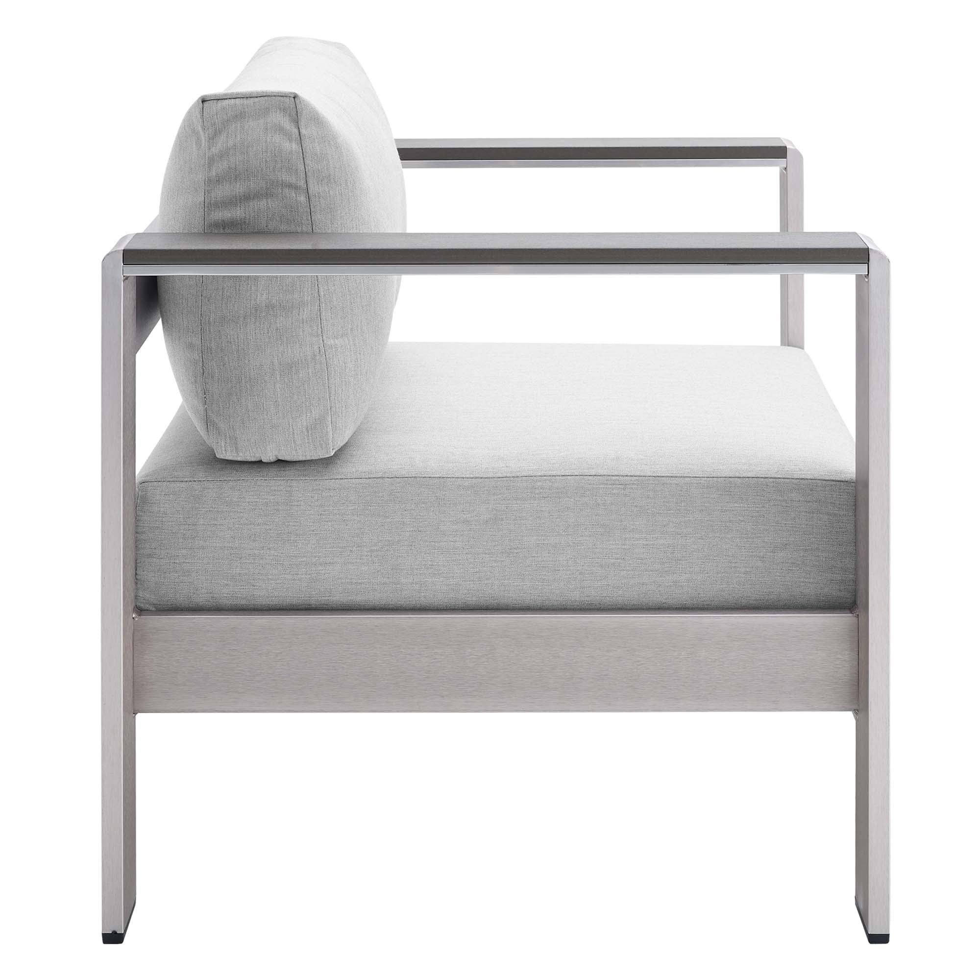 Shore Sunbrella Fabric Aluminum Outdoor Patio Armchair by Modway