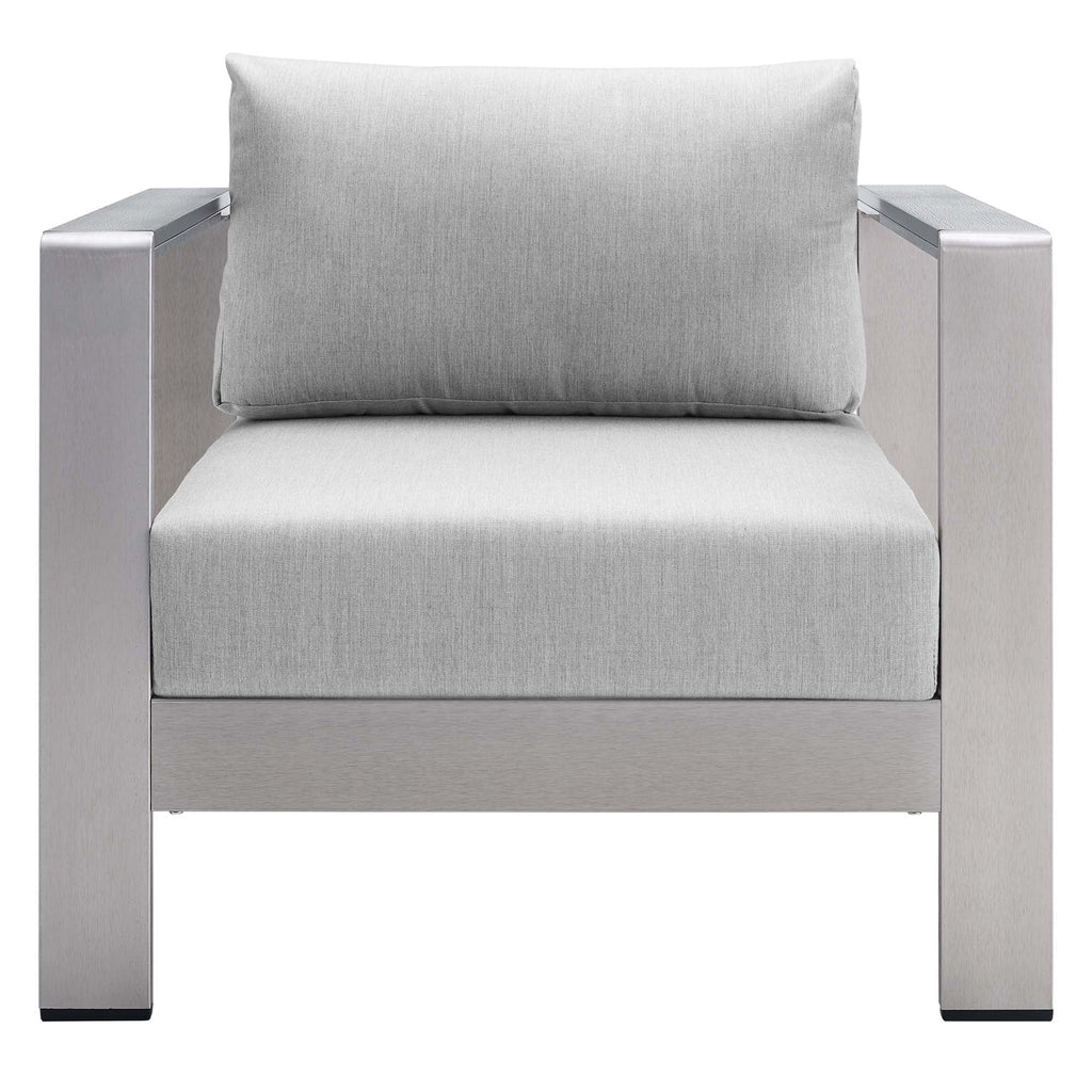 Shore Sunbrella Fabric Aluminum Outdoor Patio Armchair by Modway