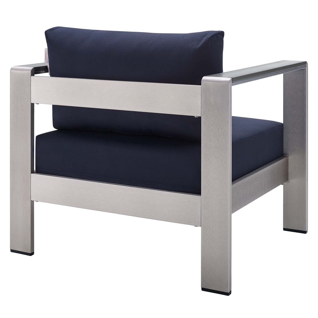 Shore Sunbrella Fabric Aluminum Outdoor Patio Armchair by Modway