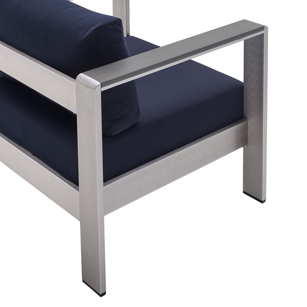 Shore Sunbrella Fabric Aluminum Outdoor Patio Armchair by Modway