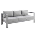 Shore Sunbrella Fabric Aluminum Outdoor Patio Sofa by Modway
