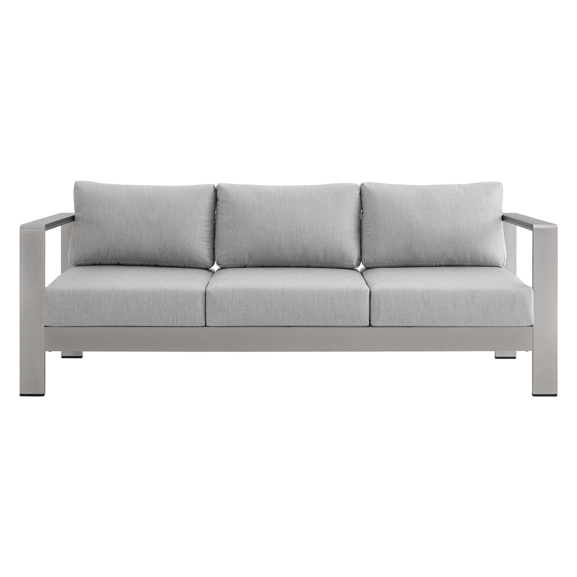 Shore Sunbrella Fabric Aluminum Outdoor Patio Sofa by Modway