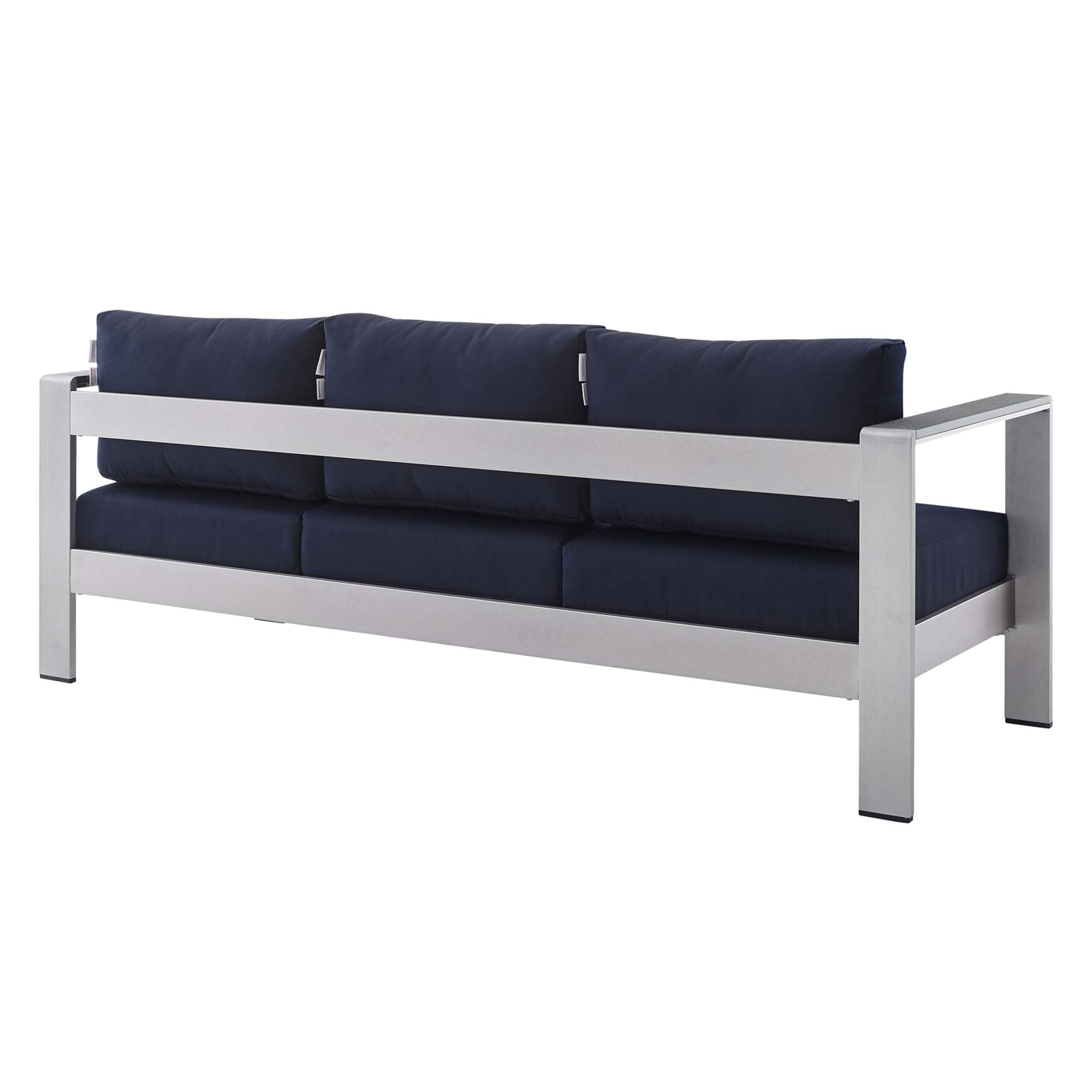 Shore Sunbrella Fabric Aluminum Outdoor Patio Sofa by Modway