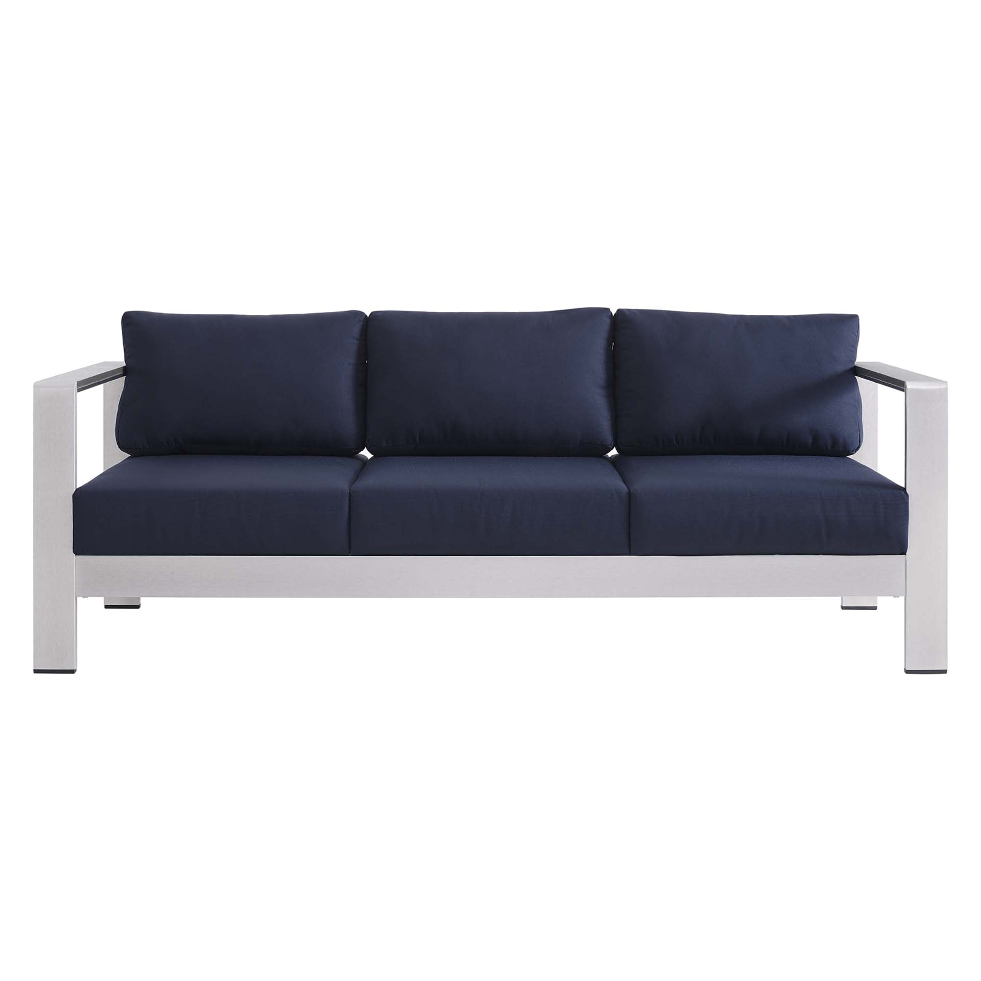 Shore Sunbrella Fabric Aluminum Outdoor Patio Sofa by Modway
