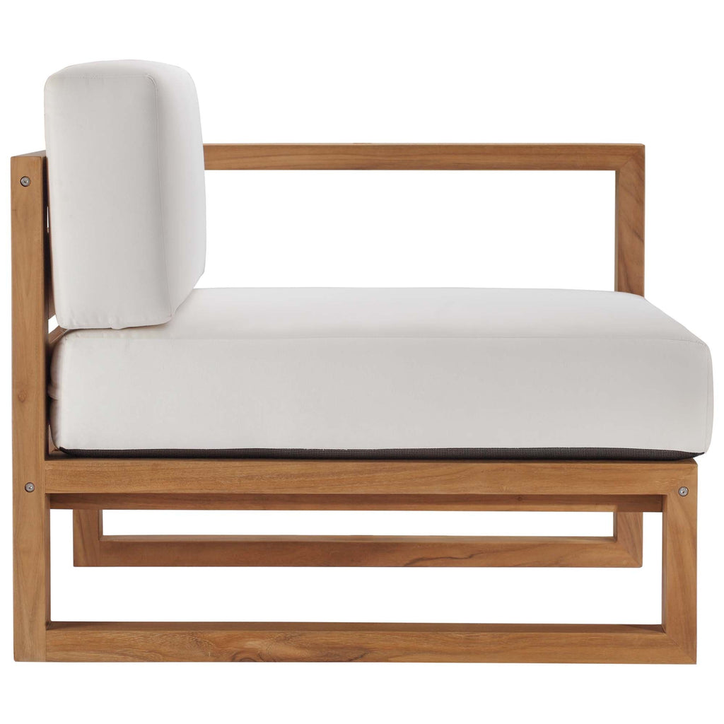 Upland 3-Piece Outdoor Patio Teak Wood Sectional Sofa Set by Modway