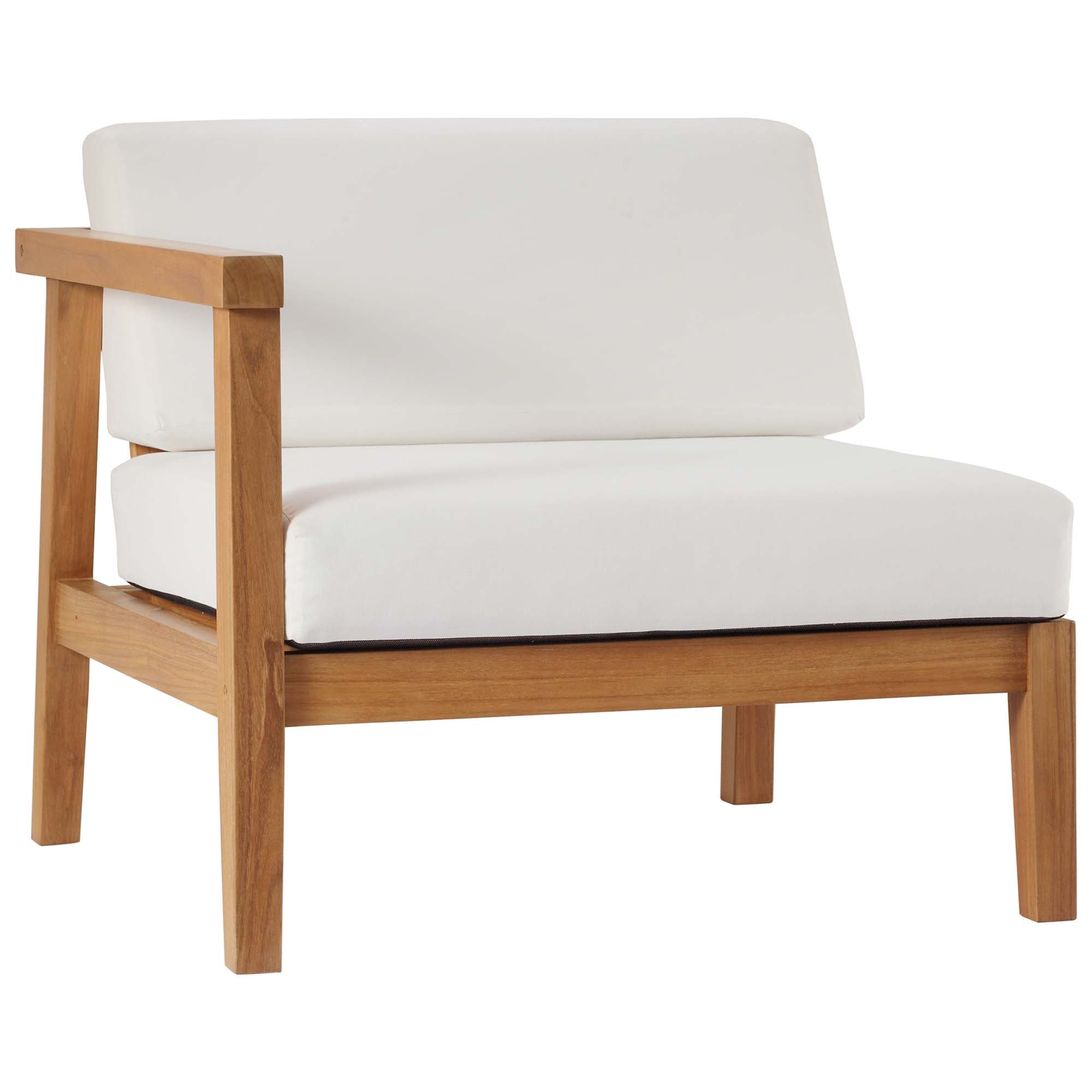 Bayport 3-Piece Outdoor Teak Wood Sectional Sofa Set by Modway