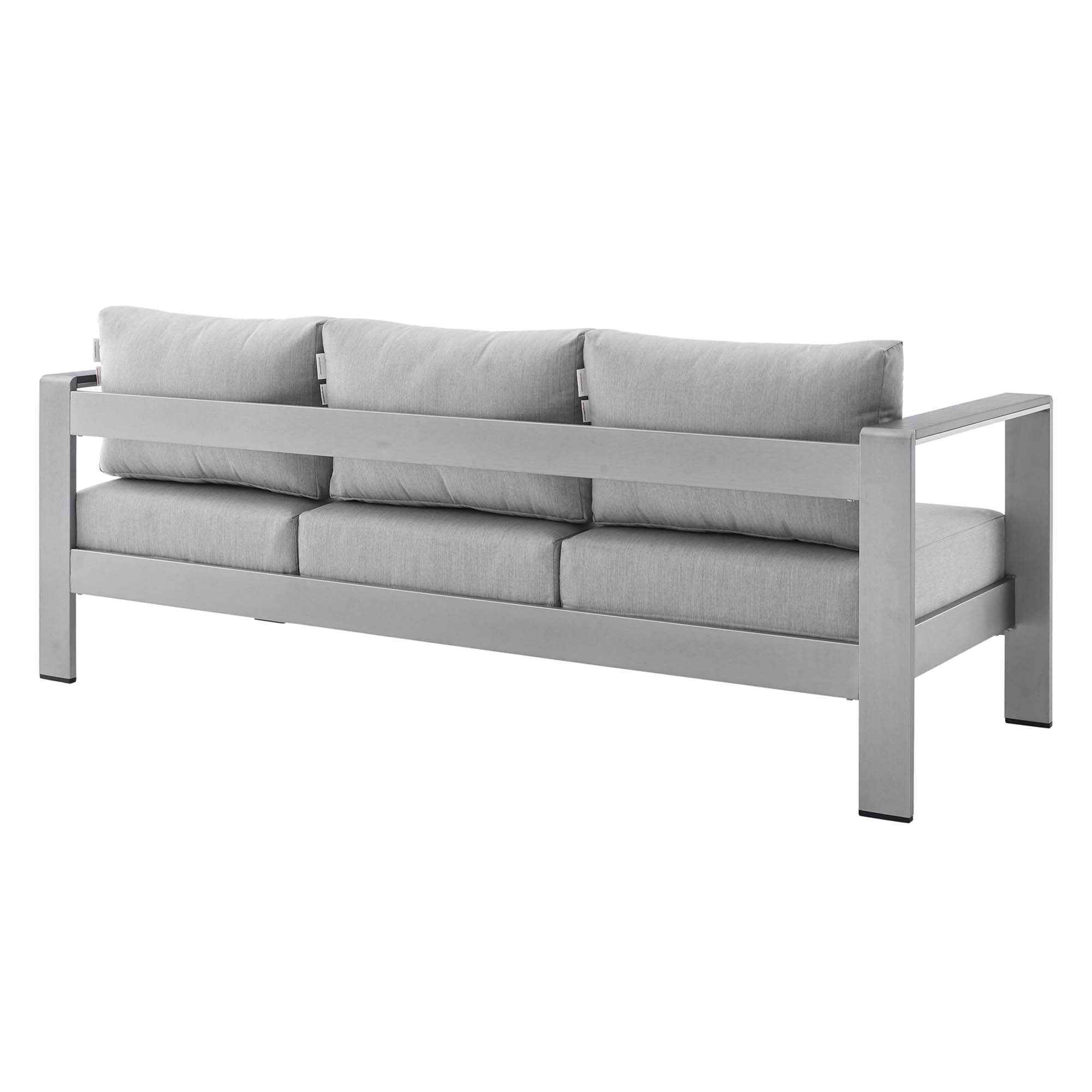 Shore 7 Piece Sunbrella Fabric Outdoor Patio Aluminum Set by Modway