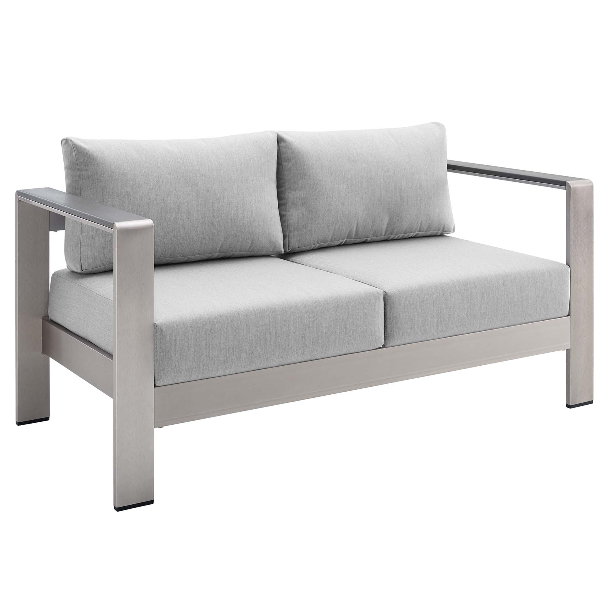 Shore 7 Piece Sunbrella Fabric Outdoor Patio Aluminum Set by Modway