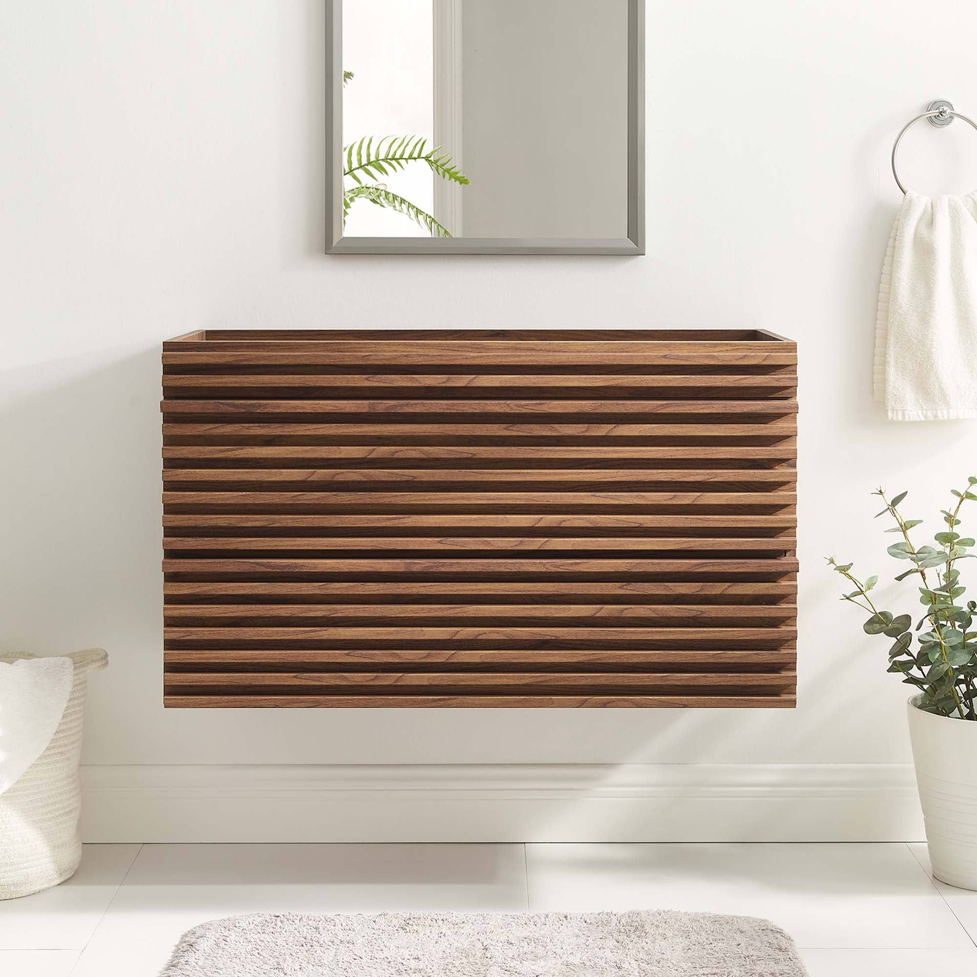 Render 36" Wall-Mount Bathroom Vanity Cabinet by Modway
