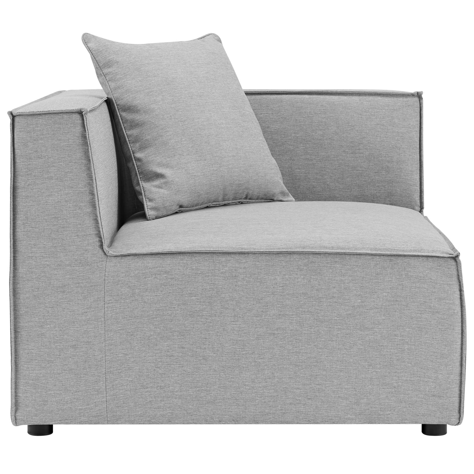 Saybrook 3-Piece Outdoor Patio Upholstered Sectional Sofa by Modway