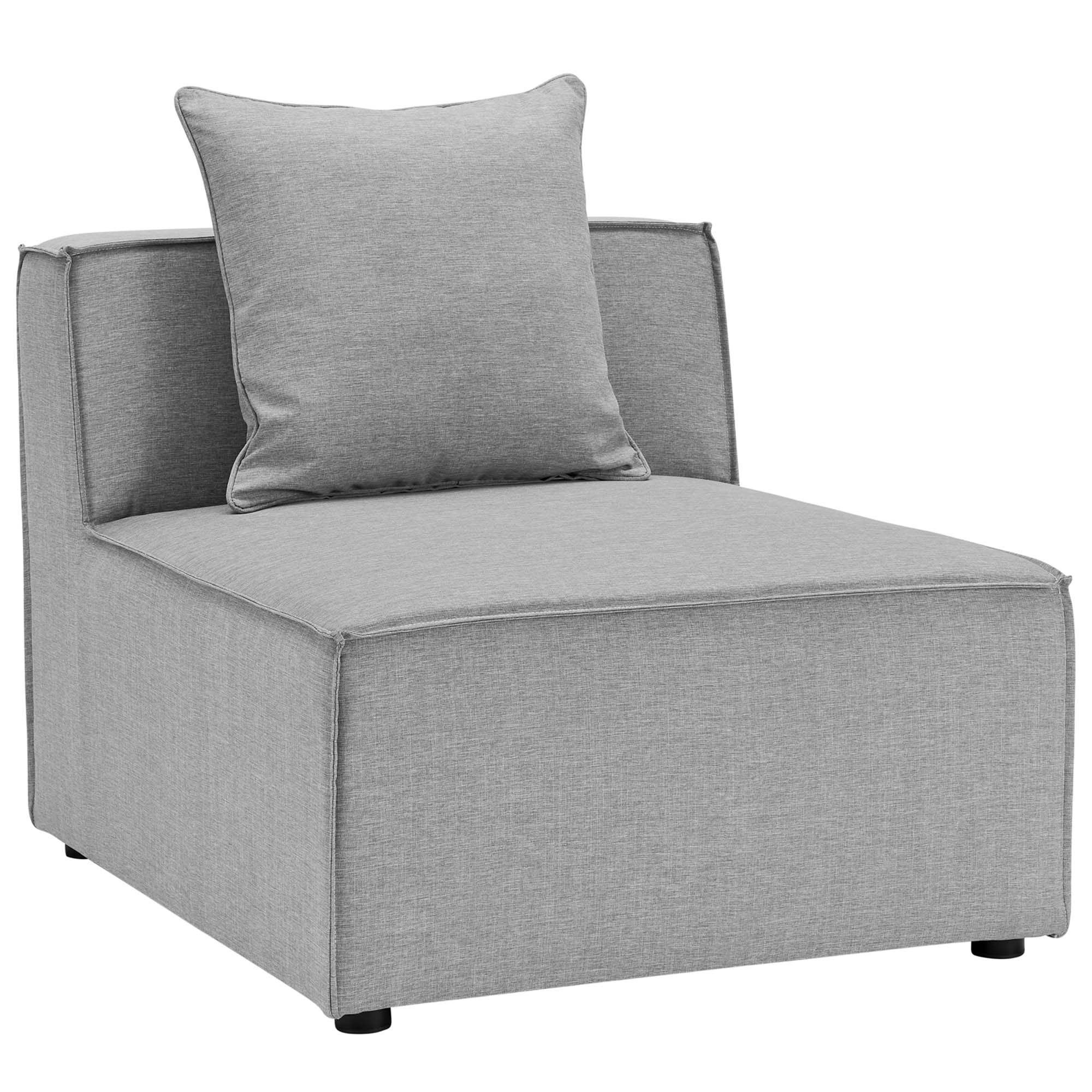 Saybrook 3-Piece Outdoor Patio Upholstered Sectional Sofa by Modway