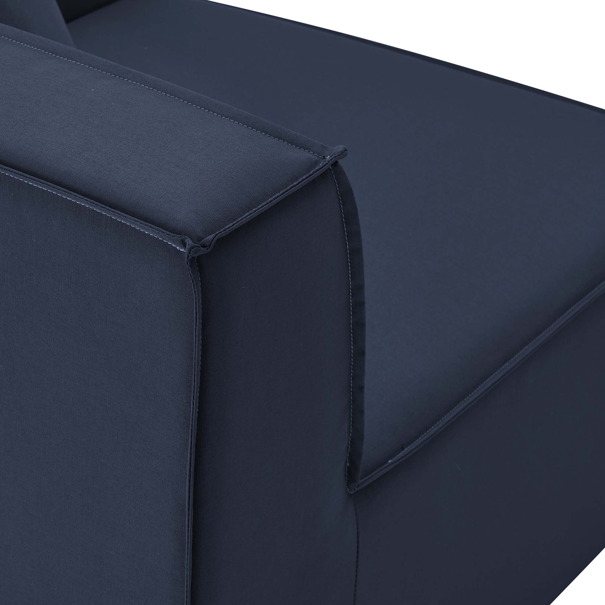 Saybrook 3-Piece Outdoor Patio Upholstered Sectional Sofa by Modway