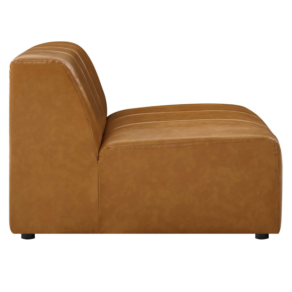 Bartlett Vegan Leather Armless Chair by Modway
