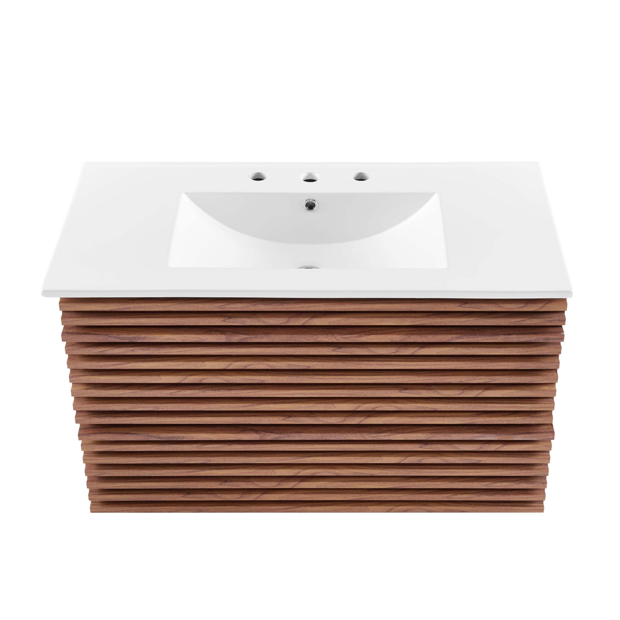 Render 36" Wall-Mount Bathroom Vanity by Modway
