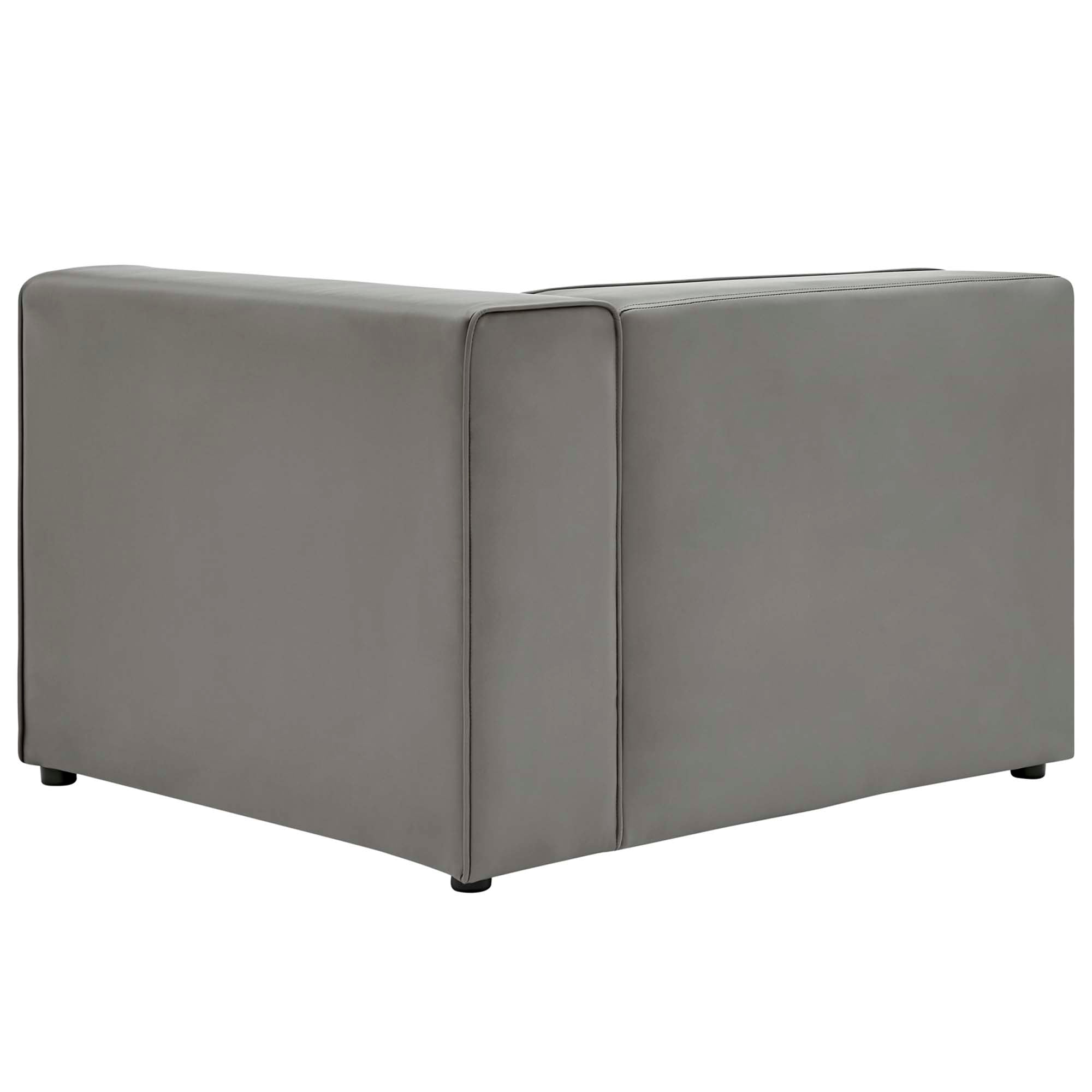 Mingle Vegan Leather Right-Arm Chair by Modway