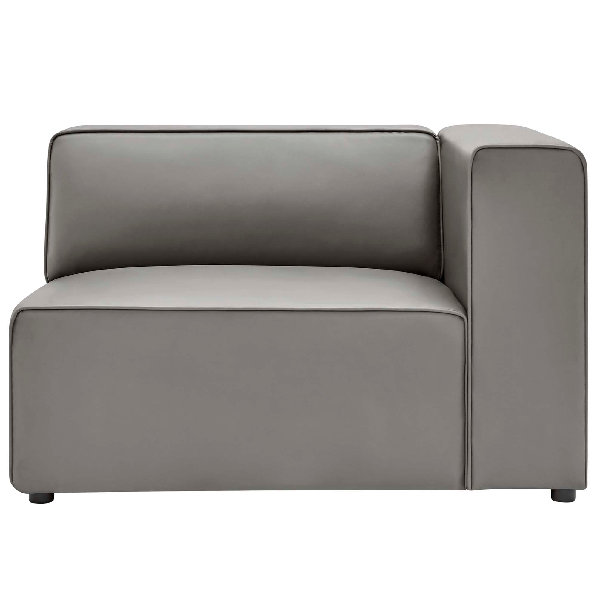 Mingle Vegan Leather Right-Arm Chair by Modway