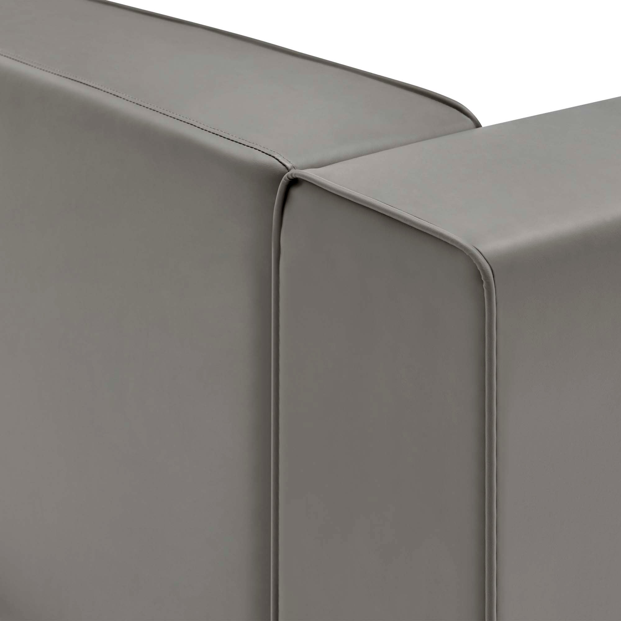 Mingle Vegan Leather Right-Arm Chair by Modway