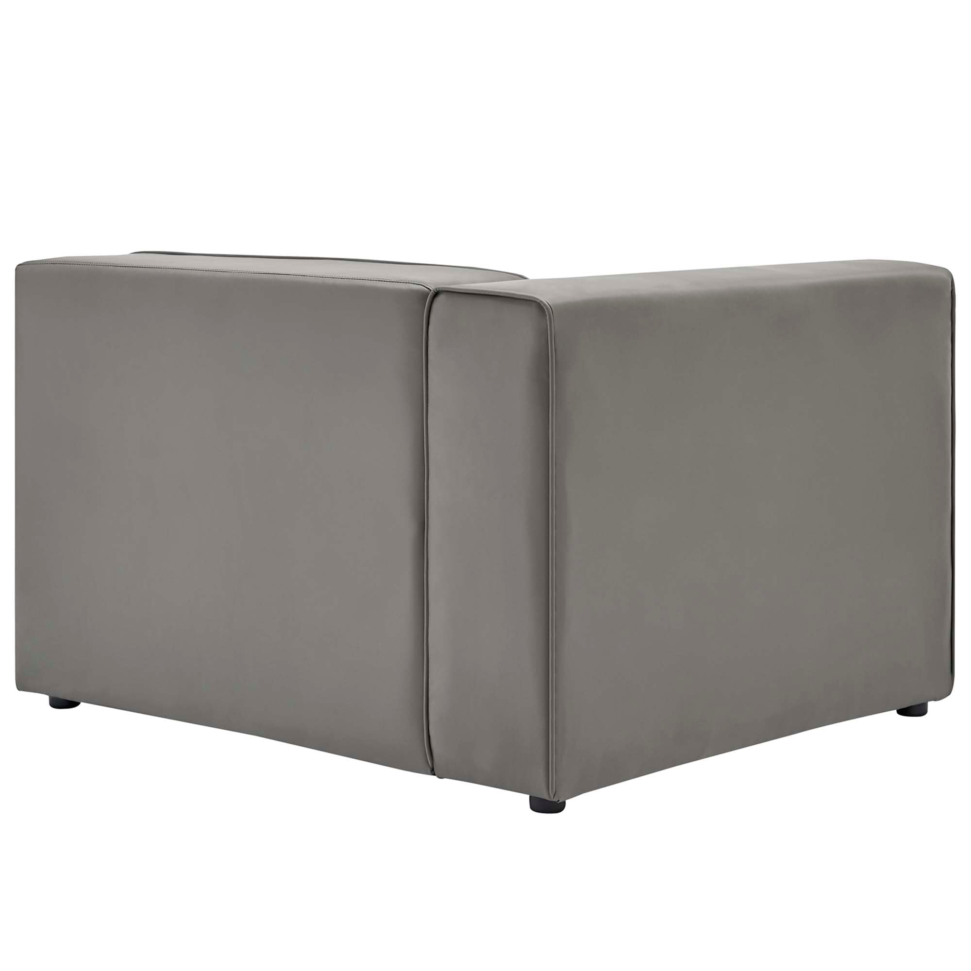 Mingle 2-Piece Vegan Leather Sectional Sofa Loveseat by Modway