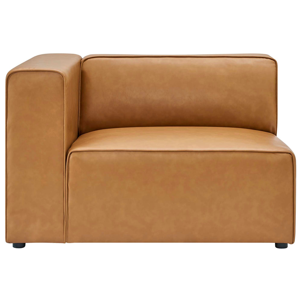 Mingle 2-Piece Vegan Leather Sectional Sofa Loveseat by Modway