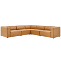 Mingle 5-Piece Vegan Leather Sectional Sofa by Modway
