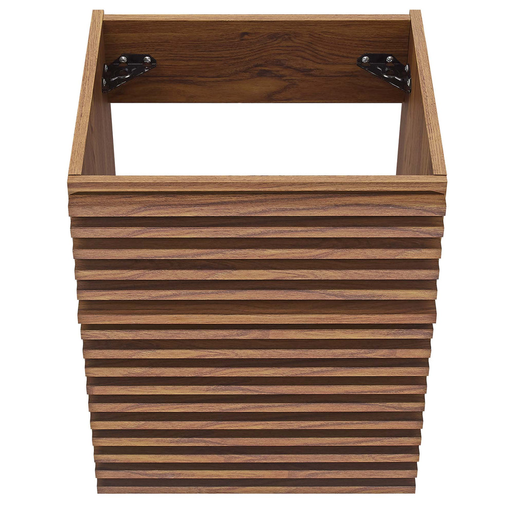 Render 18" Wall-Mount Bathroom Vanity Cabinet (Walnut) by Modway