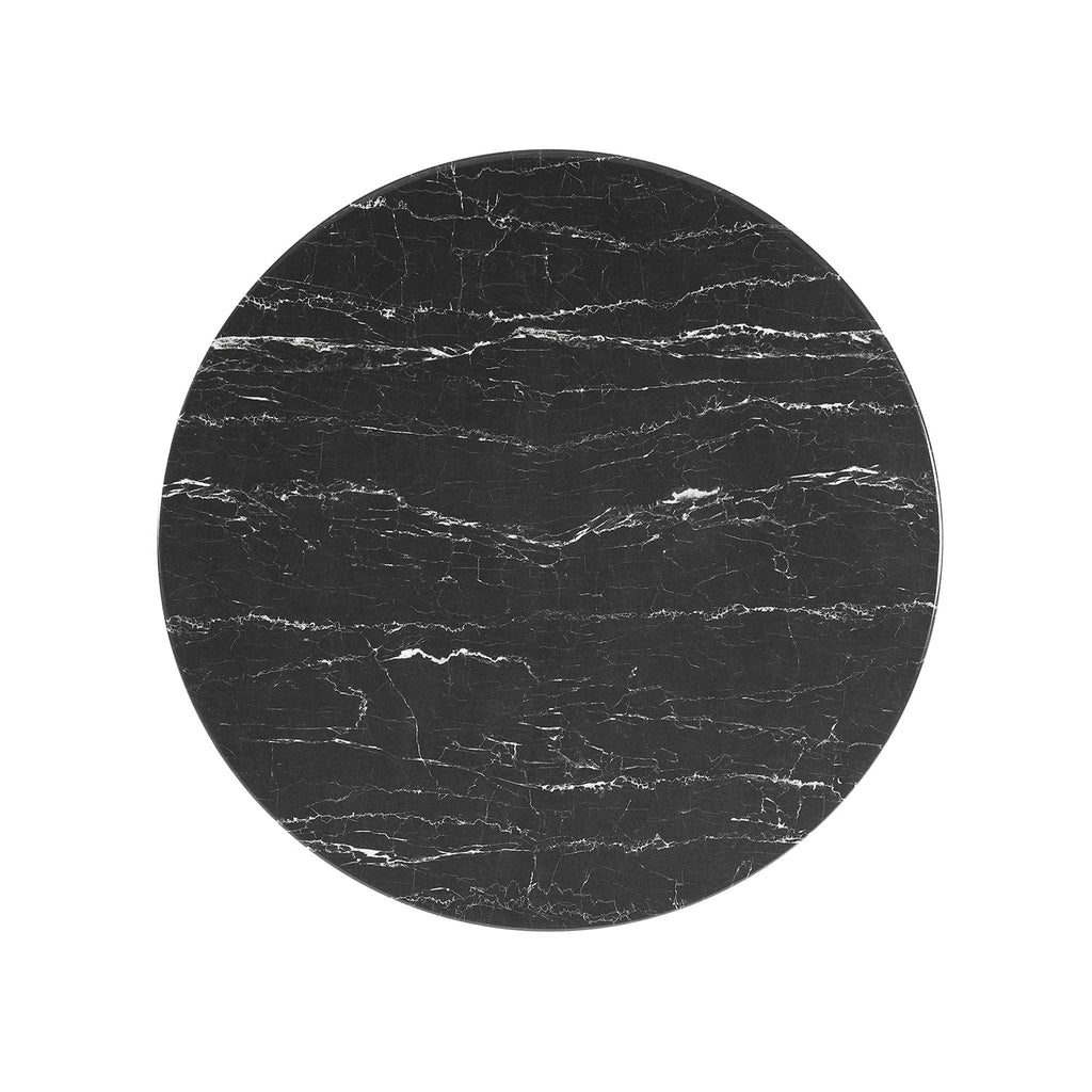 Lippa 36" Round Faux Marble Coffee Table by Modway